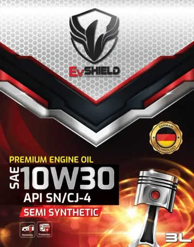 EVShield 10W-30 Semi Synthetic Engine Oil 3 L